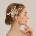 floral Pearl Handmade Bridal Hair Clip Alligator Clip