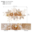 floral Pearl Handmade Bridal Hair Clip Alligator Clip