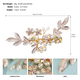 floral Pearl Handmade Bridal Hair Clip Alligator Clip