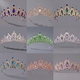 retro Colored Diamond Alloy Crown Bridal Headpiece
