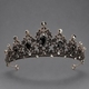 retro Colored Diamond Alloy Crown Bridal Headpiece