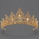 retro Colored Diamond Alloy Crown Bridal Headpiece