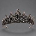 retro Colored Diamond Alloy Crown Bridal Headpiece