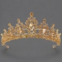 retro Colored Diamond Alloy Crown Bridal Headpiece