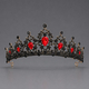 retro Colored Diamond Alloy Crown Bridal Headpiece