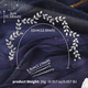 bridal Zircon Headband Silver Soft Hair Hoop Wedding Party