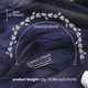 bridal Zircon Headband Silver Soft Hair Hoop Wedding Party