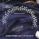 bridal Zircon Headband Silver Soft Hair Hoop Wedding Party