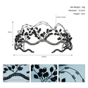 handmade Crystal Beaded Bridal Crown Wedding Hair Accessory