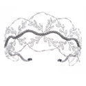 handmade Crystal Beaded Bridal Crown Wedding Hair Accessory