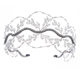 handmade Crystal Beaded Bridal Crown Wedding Hair Accessory