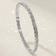 women's Open Cuff Bracelet Copper Inlaid Zircon Plated Bangle