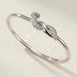 Silver Intertwined Bracelet Bs-J5583s