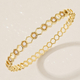 women's Open Cuff Bracelet Copper Inlaid Zircon Plated Bangle