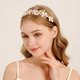 gold TS-J3334G handmade Alloy Flower Leaf Bridal Headband