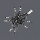 gothic Halloween Bat Spider Hair Clip