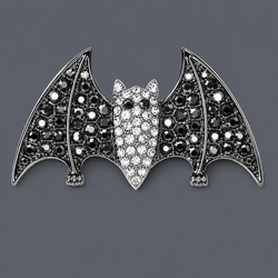 Light Luxury Rhinestone Bat Hair Clip Hs-J6428