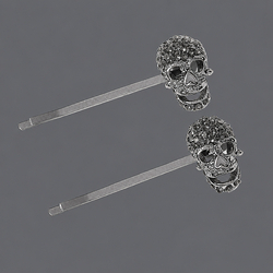 Light Luxury Rhinestone Skull Hair Clip Hs-J6430