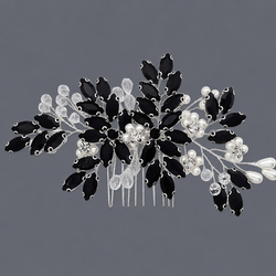 Dark Masquerade Hair Comb Hs-J7136sblk