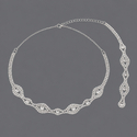 rhinestone Backless Body Chain Wedding Jewelry