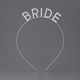 light Luxury Rhinestone Letter Crown Headband For Bride And Bridesmaids