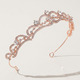 rose Gold Rhinestone Bridal Crown Headband