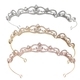 rose Gold Rhinestone Bridal Crown Headband