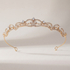 rose Gold Rhinestone Bridal Crown Headband