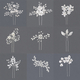 rhinestone Pearl Hairpin For Women Bridal Wedding Hair Stick
