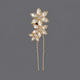 rhinestone Pearl Hairpin For Women Bridal Wedding Hair Stick