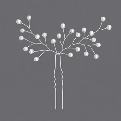 Silver Vine Pearl Hairpin Hs-J5920s