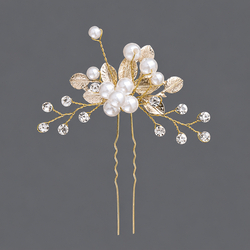 Rhinestone Pearl Banquet Hairpin Hs-J5044