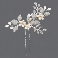 Silver Pearl Photoshoot Hairpin Hs-J7180s