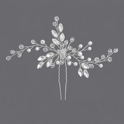 Silver Light Luxury Date Hairpin Hs-J5905s