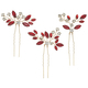 u-Shaped Marquise Rhinestone Hairpin Set For Women