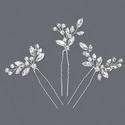 u-Shaped Marquise Rhinestone Hairpin Set For Women
