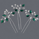 u-Shaped Marquise Rhinestone Hairpin Set For Women