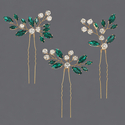 u-Shaped Marquise Rhinestone Hairpin Set For Women