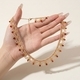 colorful Rice Bead Woven Necklace With Multi-Layer Lace Choker