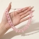 colorful Rice Bead Woven Necklace With Multi-Layer Lace Choker