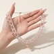 colorful Rice Bead Woven Necklace With Multi-Layer Lace Choker