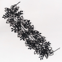 heavy-Duty Rhinestone Bridal Headband 3D Floral Leaf Hair Accessory
