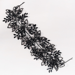 Black Light Luxury Party Headband Hs-J7340blk