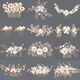 handmade Light Luxury Bridal Hair Comb Soft Clay Flower