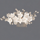 handmade Light Luxury Bridal Hair Comb Soft Clay Flower