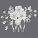 handmade Light Luxury Bridal Hair Comb Soft Clay Flower