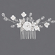 handmade Light Luxury Bridal Hair Comb Soft Clay Flower