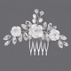 handmade Light Luxury Bridal Hair Comb Soft Clay Flower