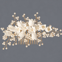 Gold Princess Heavy Craft Hair Comb Hs-J7448g