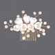 handmade Light Luxury Bridal Hair Comb Soft Clay Flower